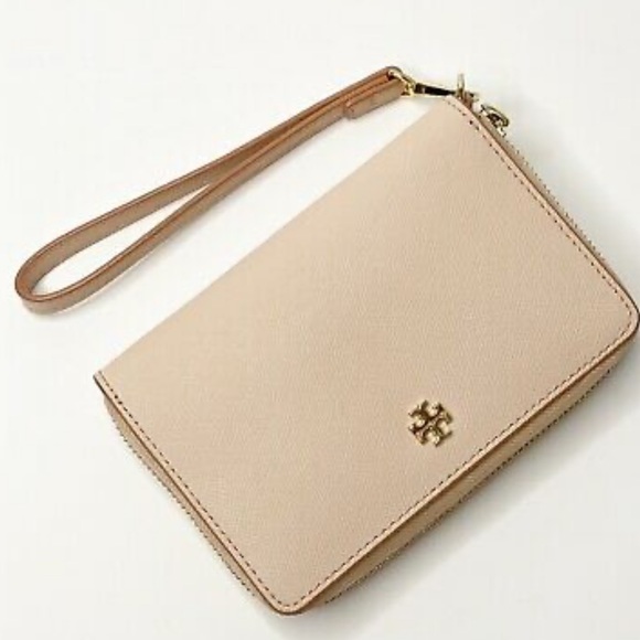 Tory Burch York Multitask Ziparound Wristlet -Pink - Picture 2 of 10